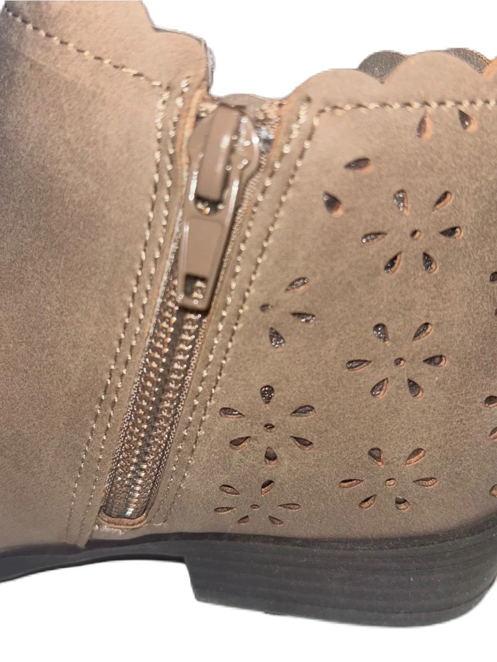 Thereabouts Pima Brown Girls Everyday Ankle Boots 1 2 3